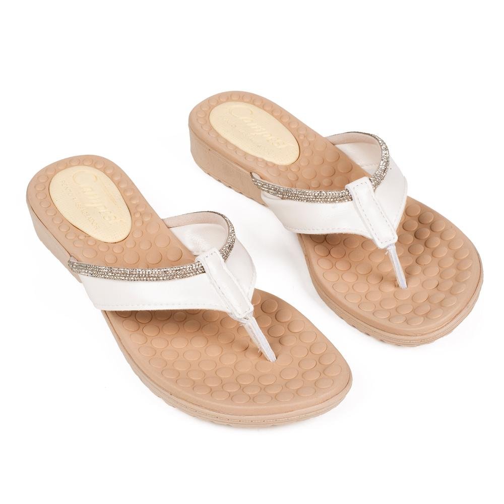 Tamanco Campesí Anabela Feminino CE751 Branco 6