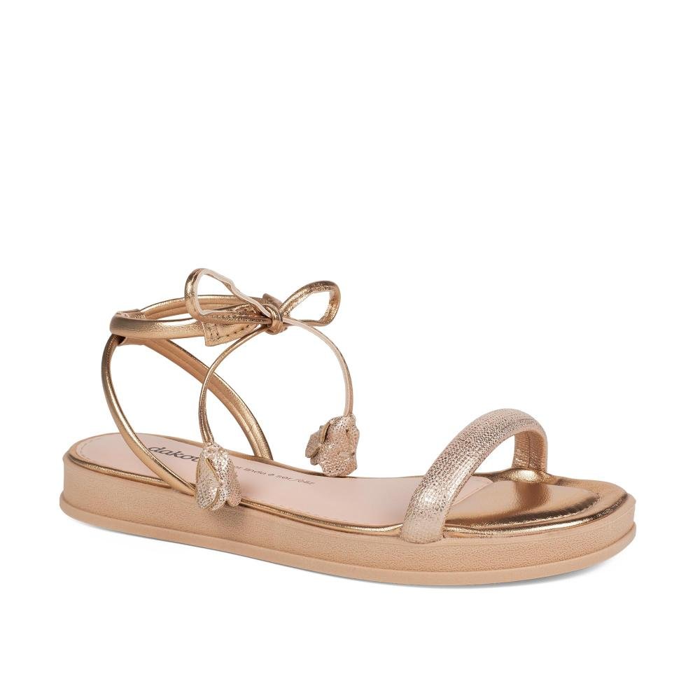 Sandália Dakota Flatform Metalizada Feminina DB995