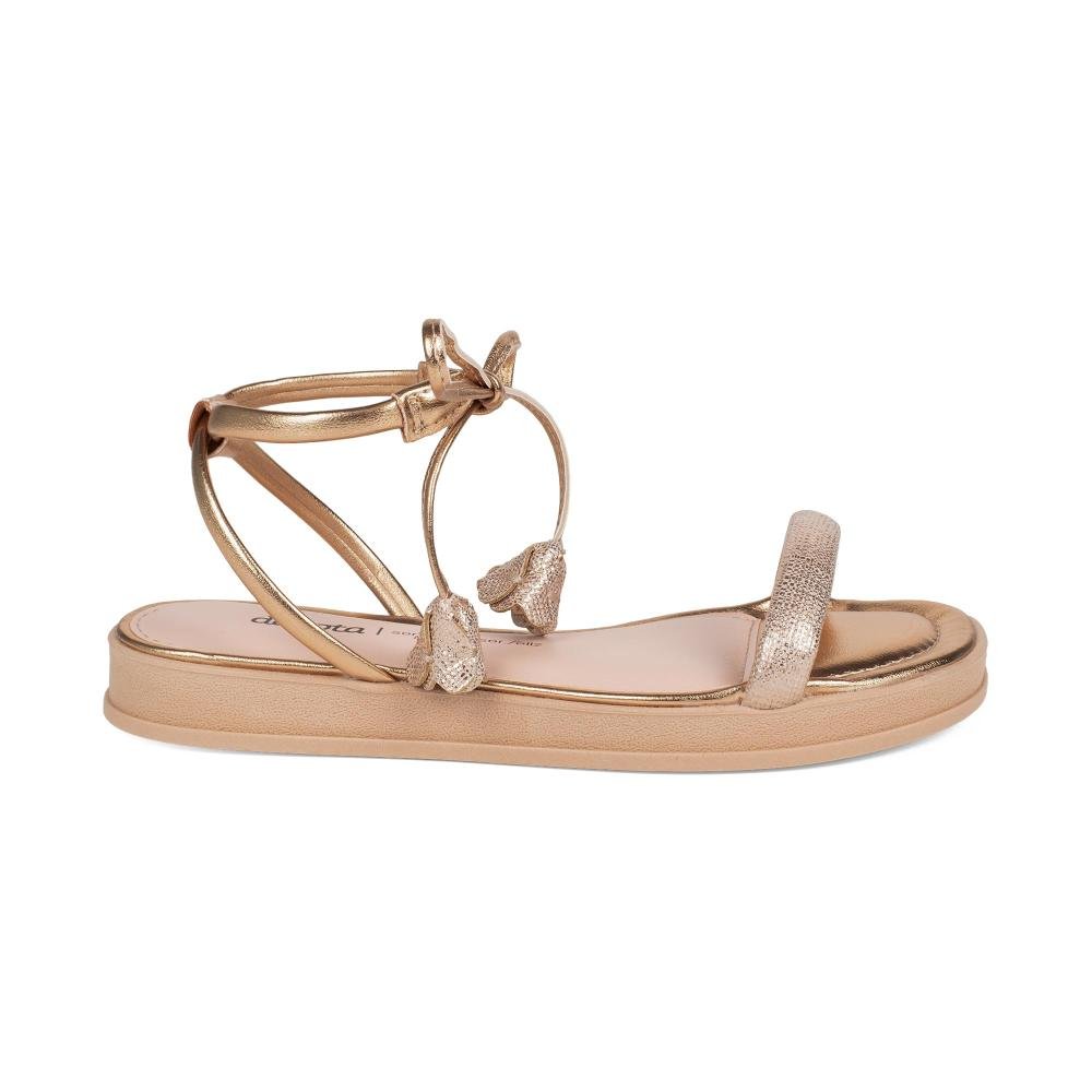 Sandália Dakota Flatform Metalizada Feminina DB995 Rosé 3