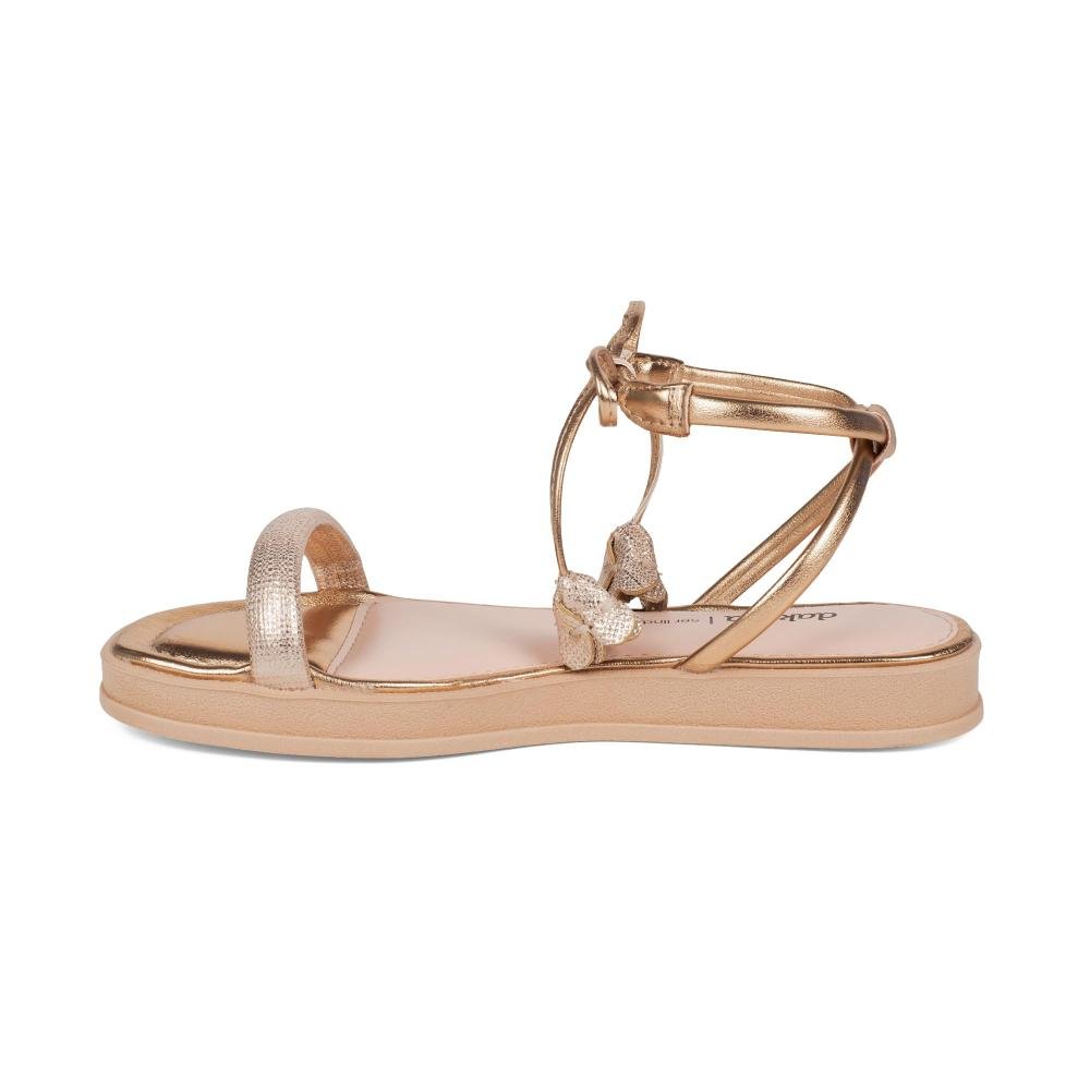 Sandália Dakota Flatform Metalizada Feminina DB995 Rosé 4