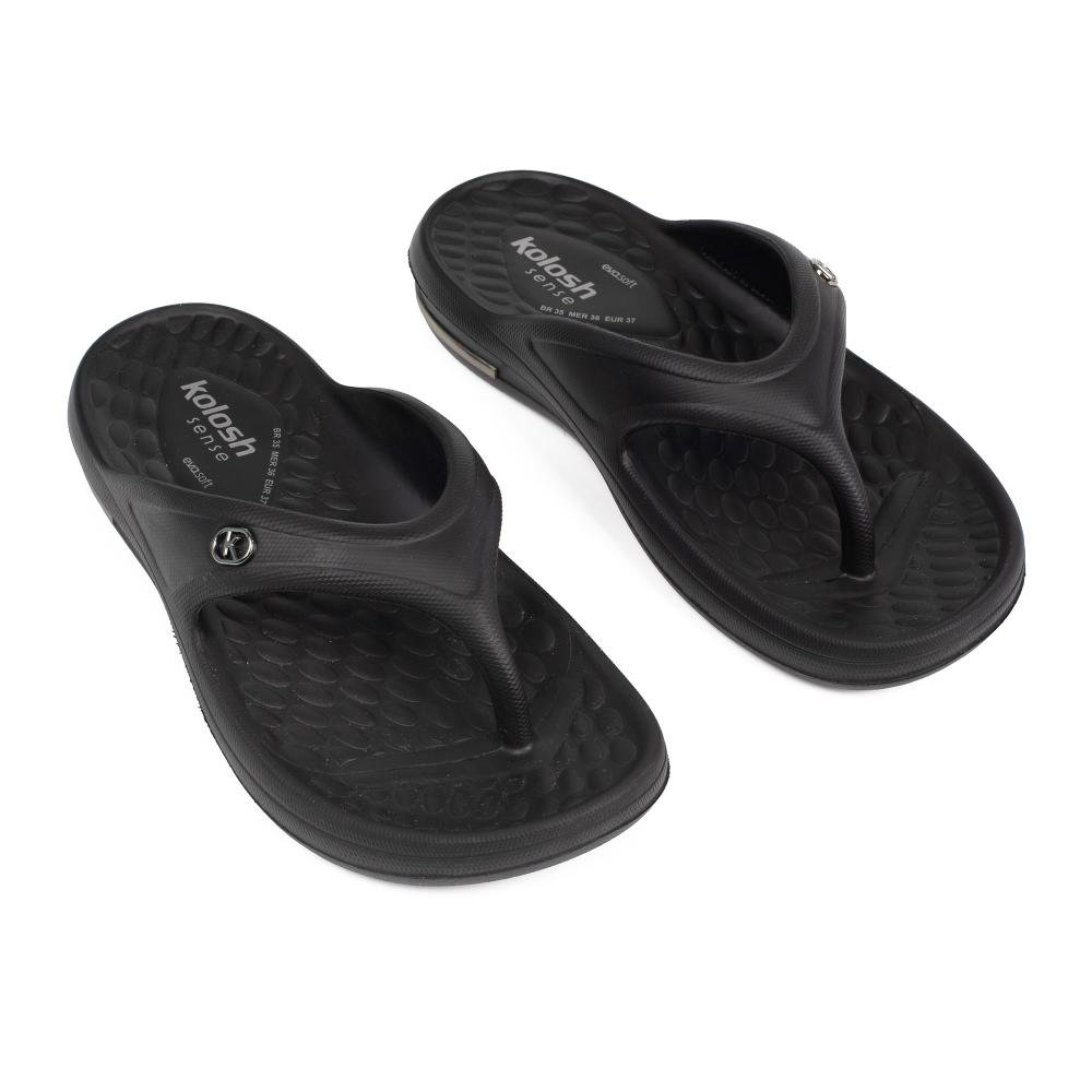 Chinelo Kolosh Feminina C4561 Preto 6