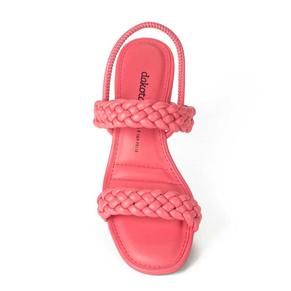 Sandália Dakota de Salto Bloco Rosa 6