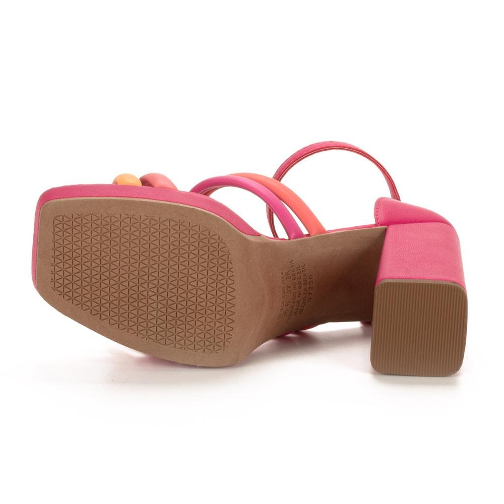 Sandália Mississipi de Salto Bloco Multicores 5