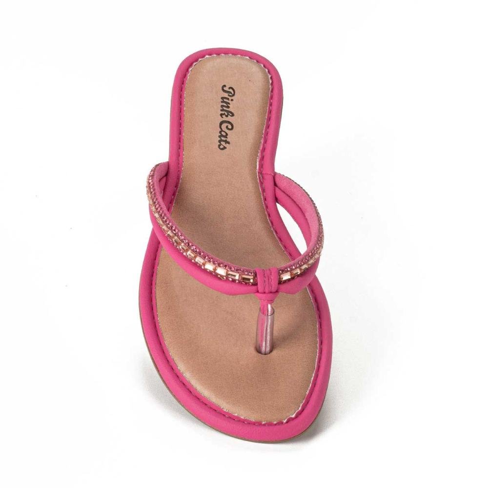 Chinelo Pink Cats Infantil Rosa 5