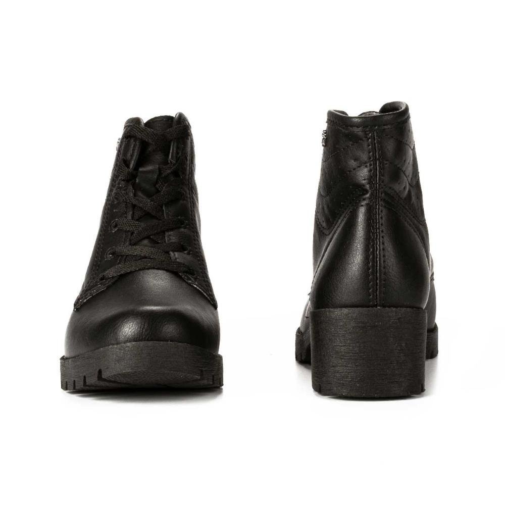 Bota Coturno Pink Cats Infantil Preto 4