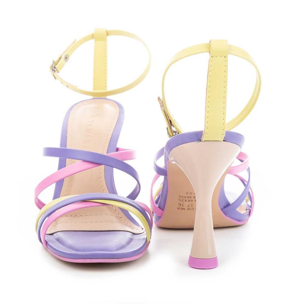 Sandália Tanara de Salto Alto Multicores 4