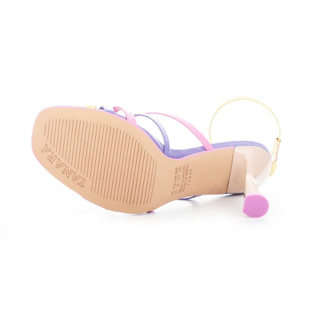 Sandália Tanara de Salto Alto Multicores 5