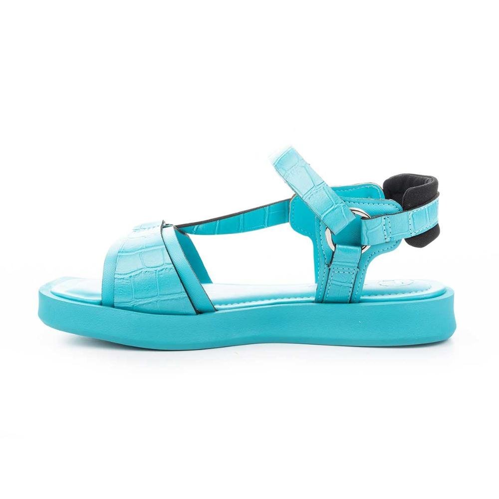 Sandália Tanara Papete Flatform Feminina T6702 Azul 3