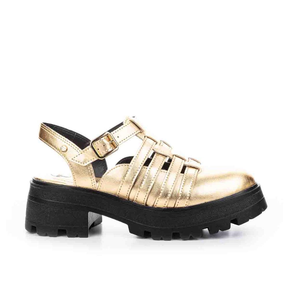 Sapato Tanara Tratorado Dourado 1