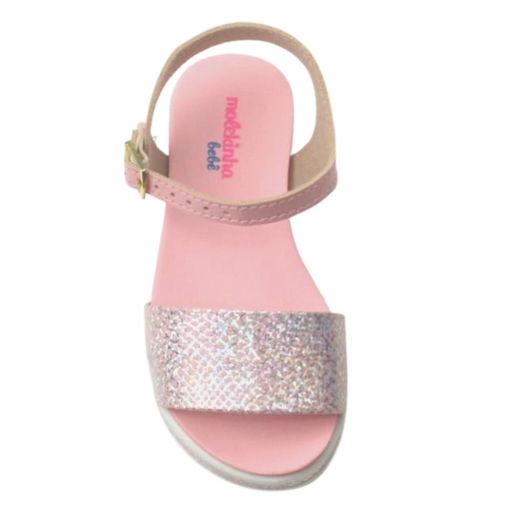 Sandália Menina Bebê Calce Fácil Conforto Molekinha 2724.100 Branco 4