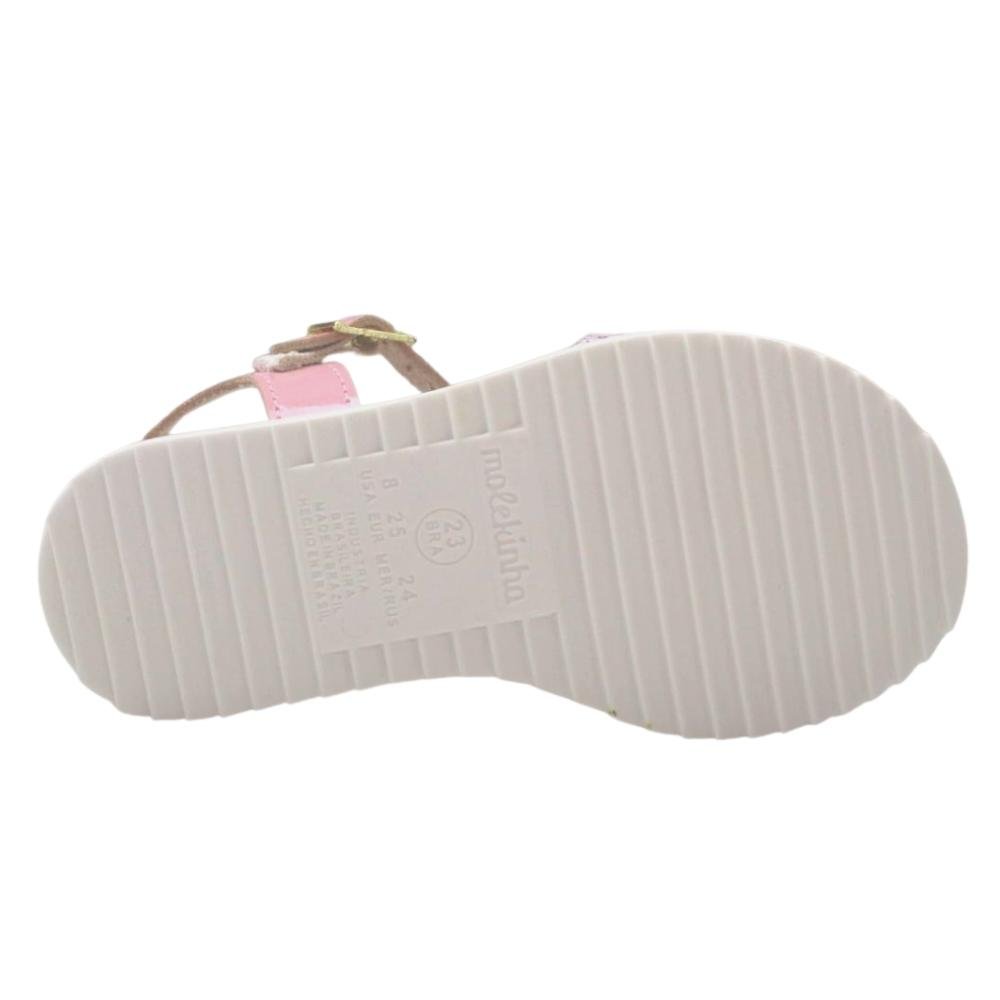 Sandália Menina Bebê Calce Fácil Conforto Molekinha 2724.100 Branco 5