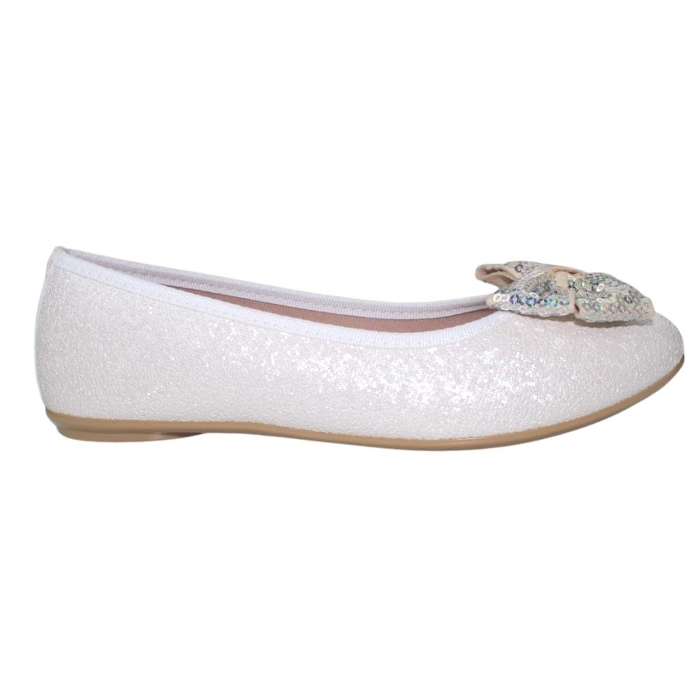 Sapatilha Infantil Laço Glitter Feminina Molekinha 2502.390 Rosa 2