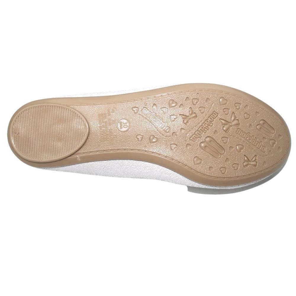 Sapatilha Infantil Laço Glitter Feminina Molekinha 2502.390 Rosa 5