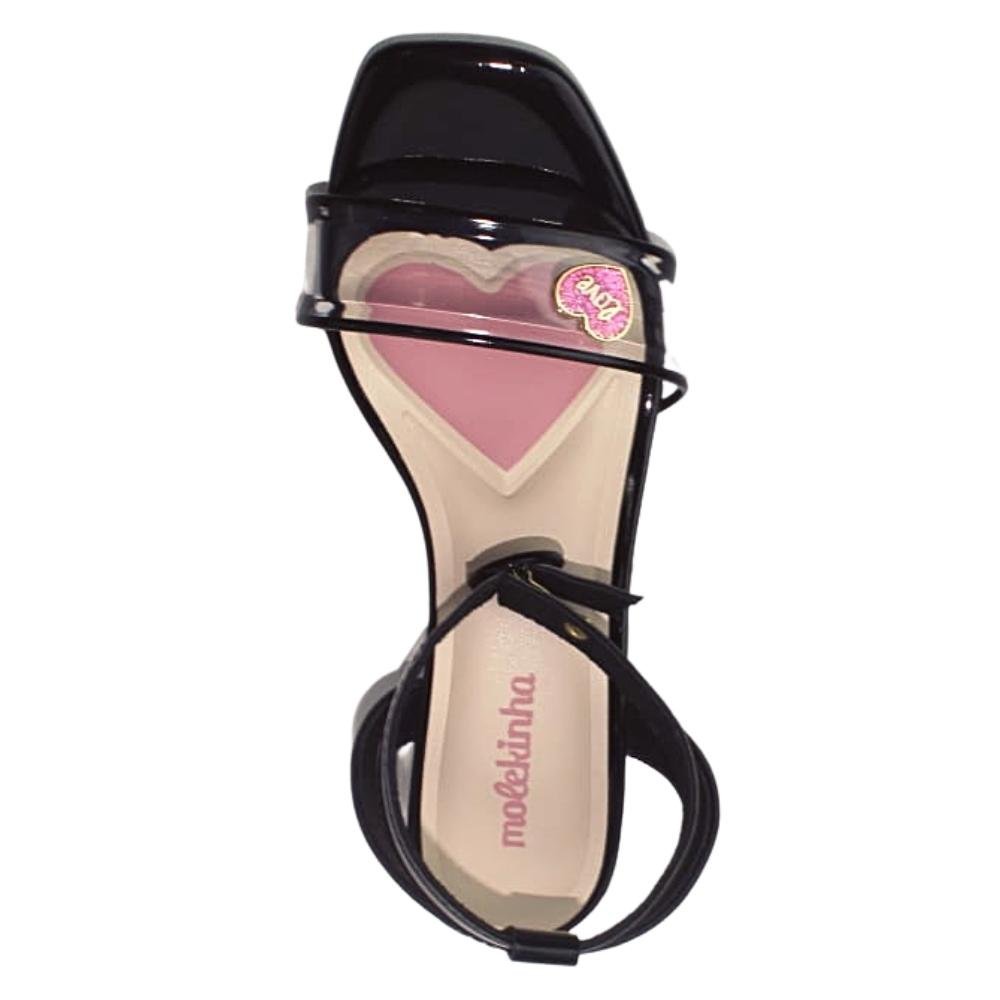 Sandália Infantil Papete Fivela Menina Molekinha 2346.201 Branco 4