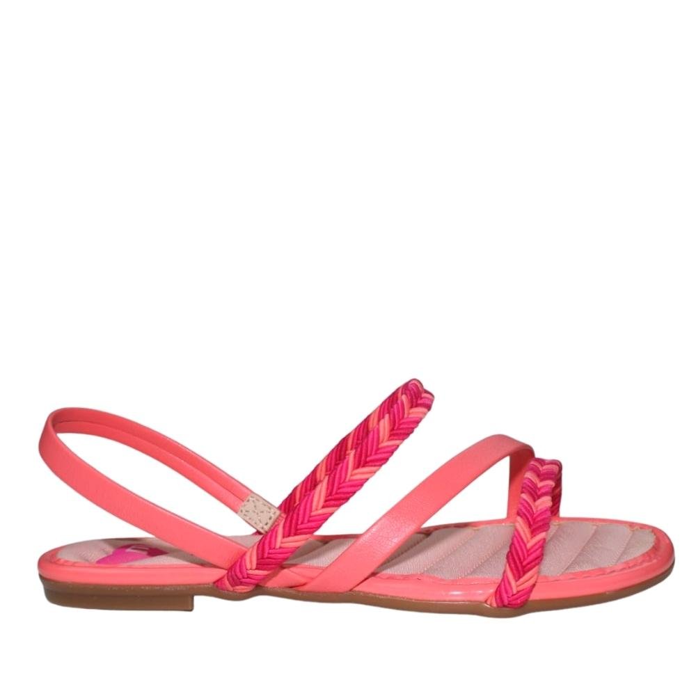 Sandália Rasteira Infantil Feminina Menina Molekinha 2157879 Rosa 2