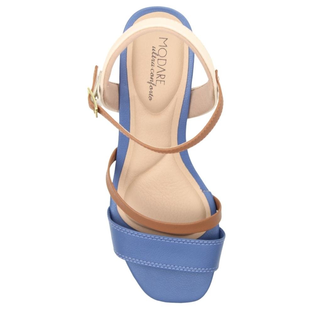 Sandália Feminina Modare Ultraconforto Ortopédica 7172.101 Azul 4