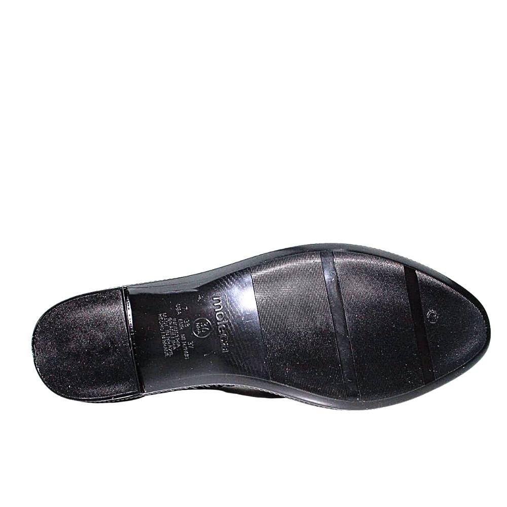 Sapatilha Feminina Moleca Bico Fino Leve Confortável 5754205 Preto 5