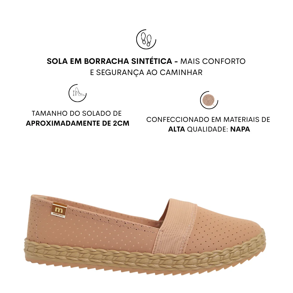 Sapatilha Alpargata Feminina Confortável Moleca 5696.300 Bege 2
