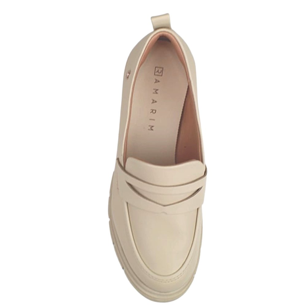 Sapato Mocassim Feminino Ramarim Oxford Clássico 23-12121 Branco 4
