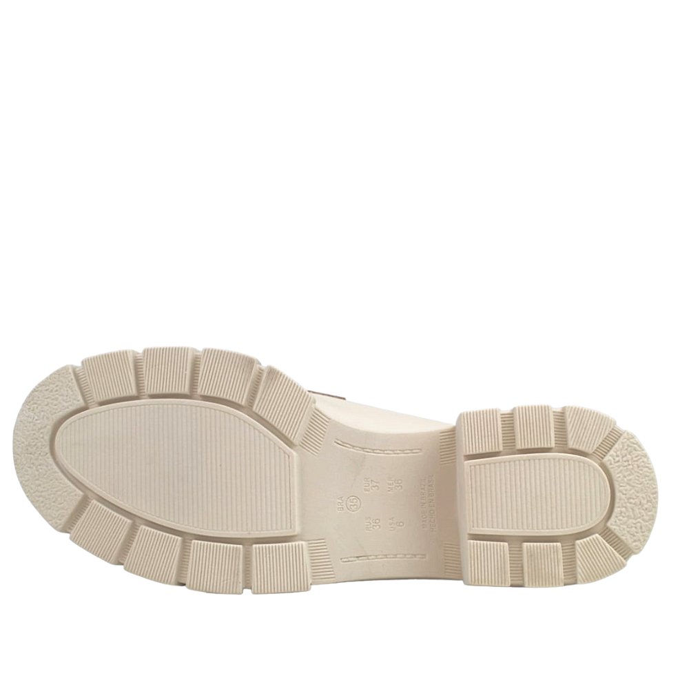 Sapato Mocassim Feminino Ramarim Oxford Clássico 23-12121 Branco 5