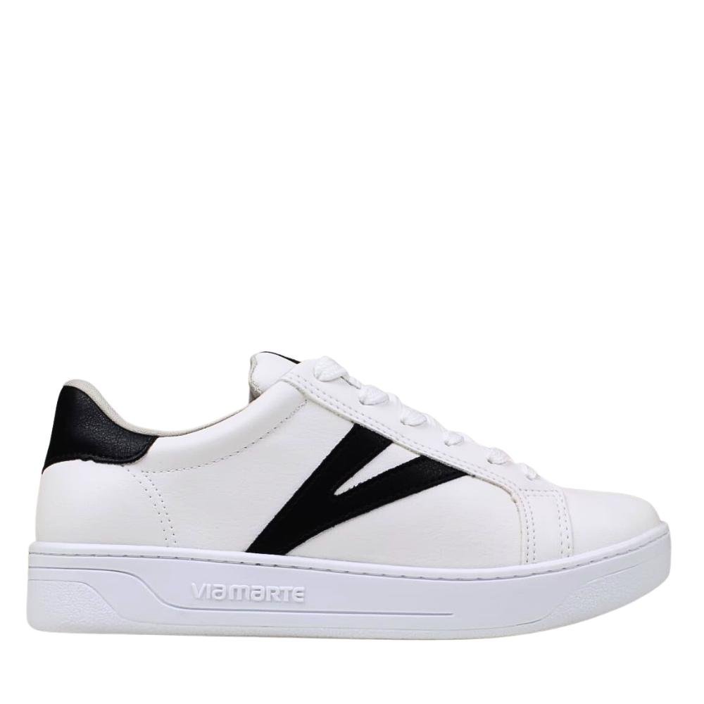 Tênis Feminino Via Marte Confortável Slip On Knit 23-6202 Branco 2