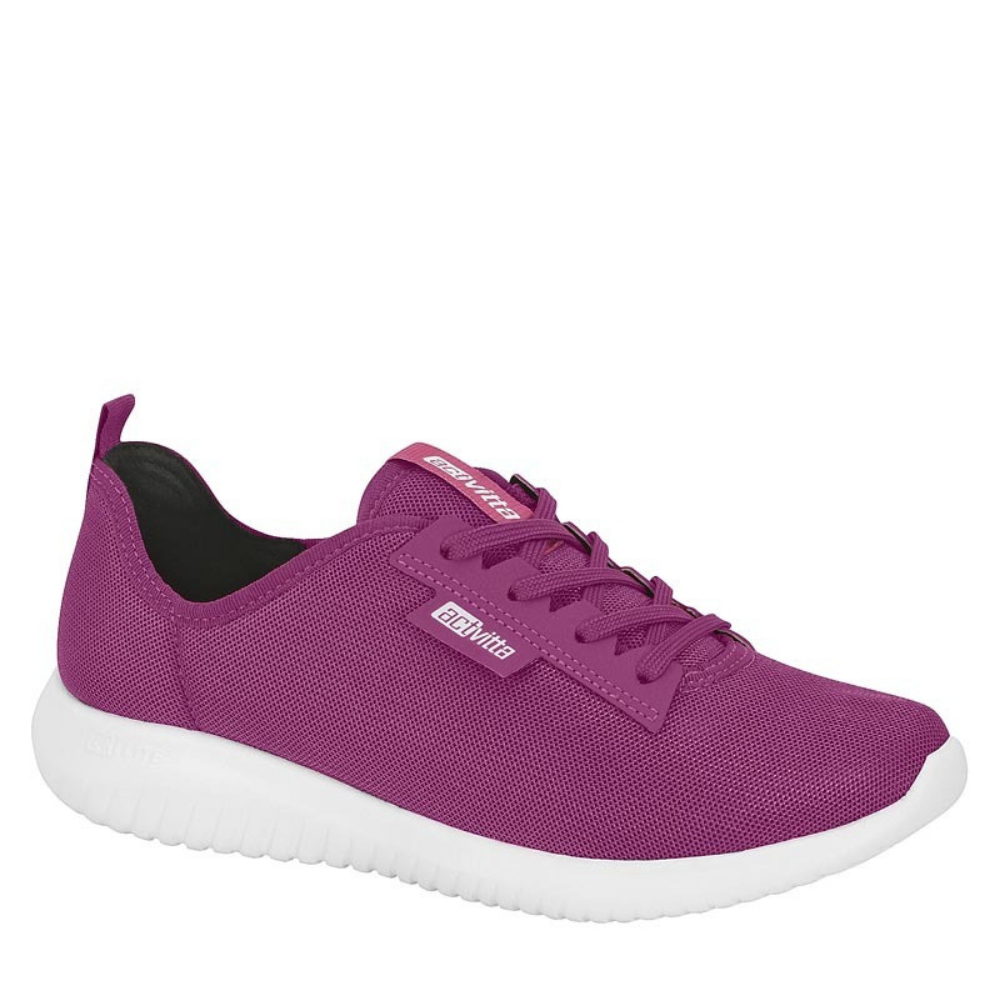 Tênis Feminino Esportivo Em Nylon Casual Actvitta 4806.422 Roxo 1