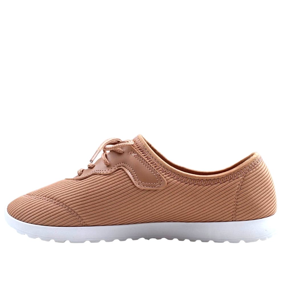 Tênis Casual Feminino Conforto Tratorado Moleca 5736.113 Bege 3