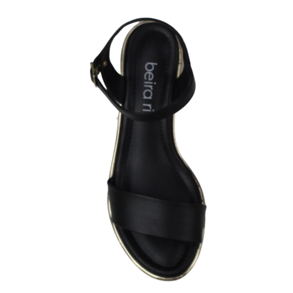 Sandália Feminina Salto Baixo Bloco Grosso Confort Beira Rio Preto 4