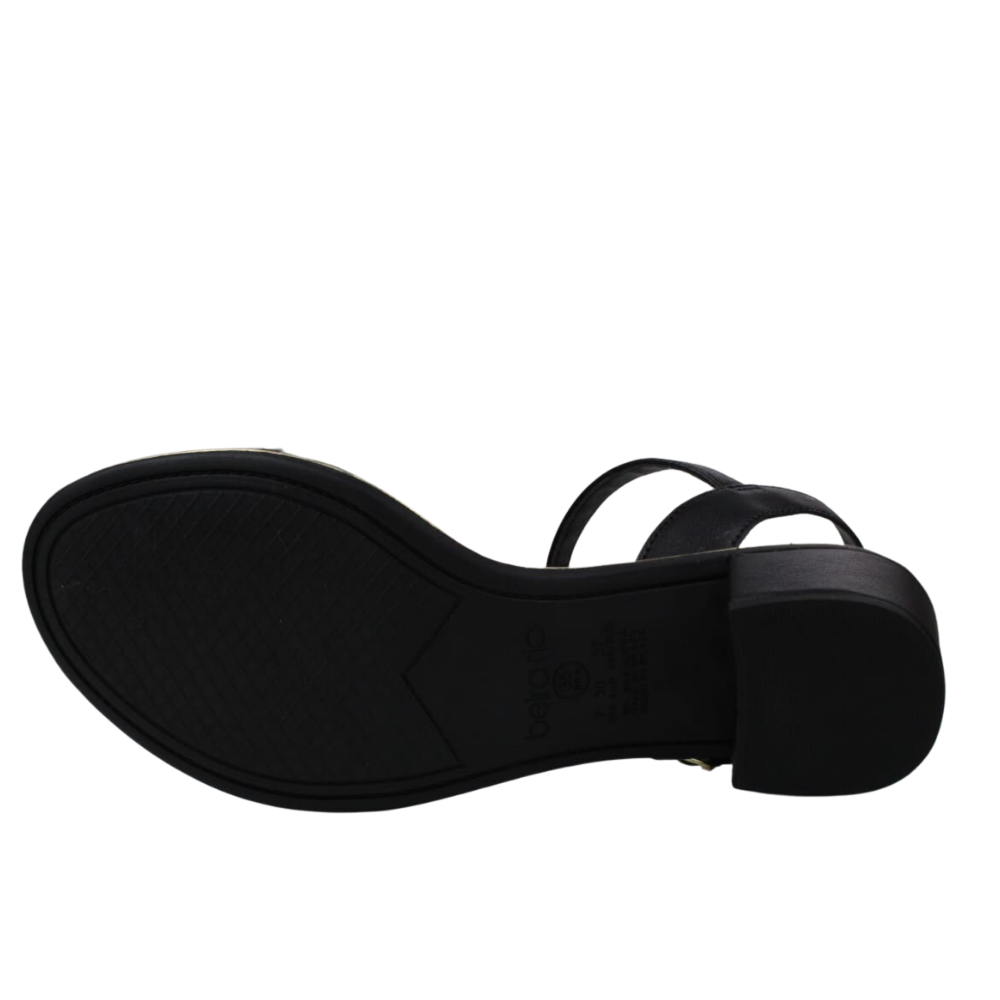 Sandália Feminina Salto Baixo Bloco Grosso Confort Beira Rio Preto 5