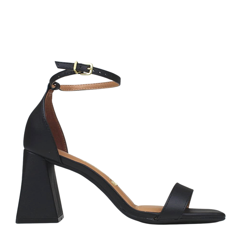 Sandália Feminina Salto Bloco Confortável Vizzano 6464.102 Preto 2