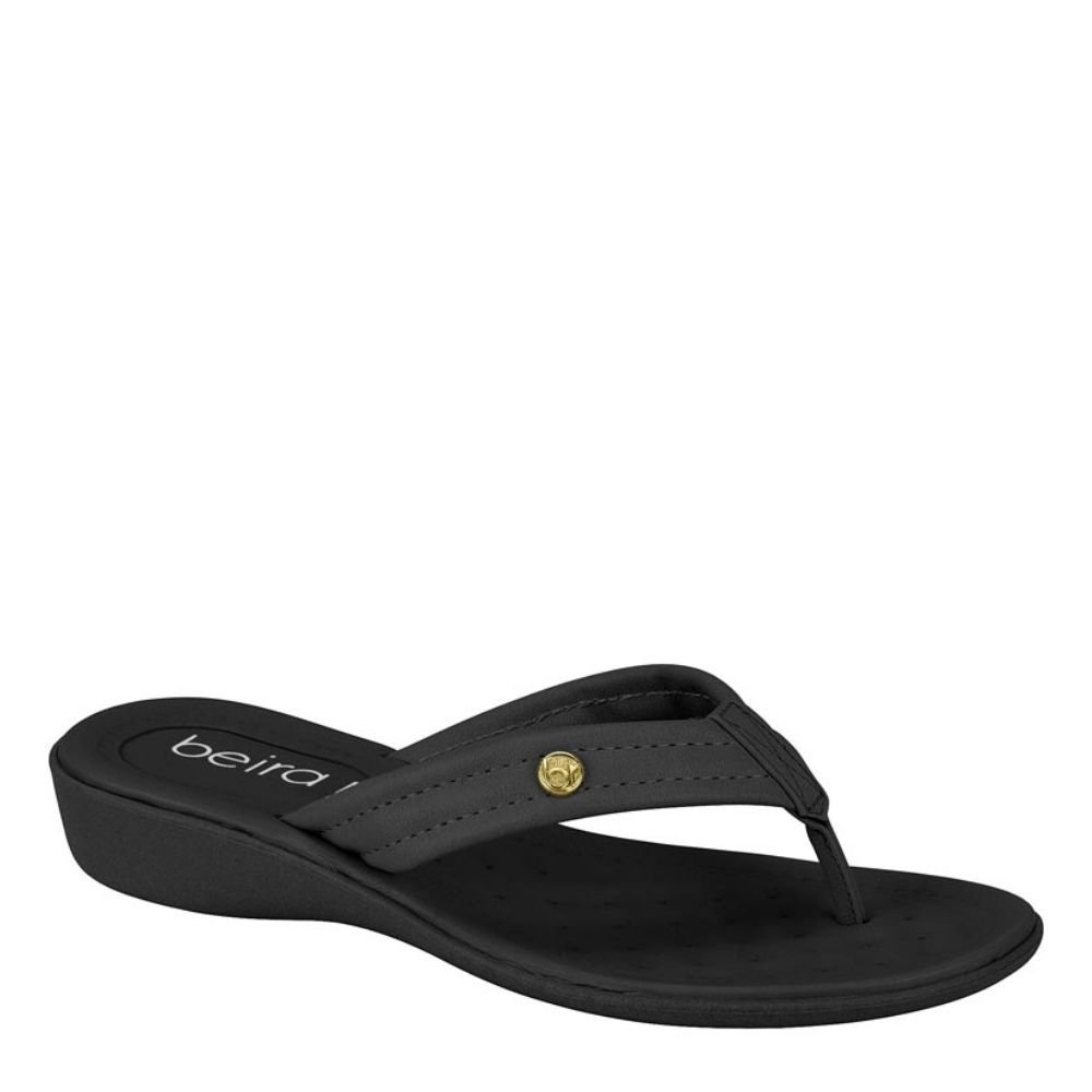 Chinelo Feminino Casual Macio Confortável Beira Rio 8224.846 Preto 1
