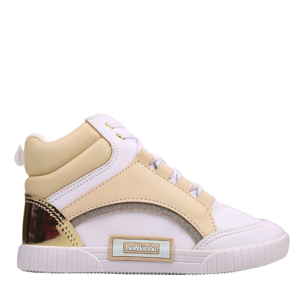 Tênis Infantil Cano Alto Feminino Conforto Molekinha 2544217 Multicores 2