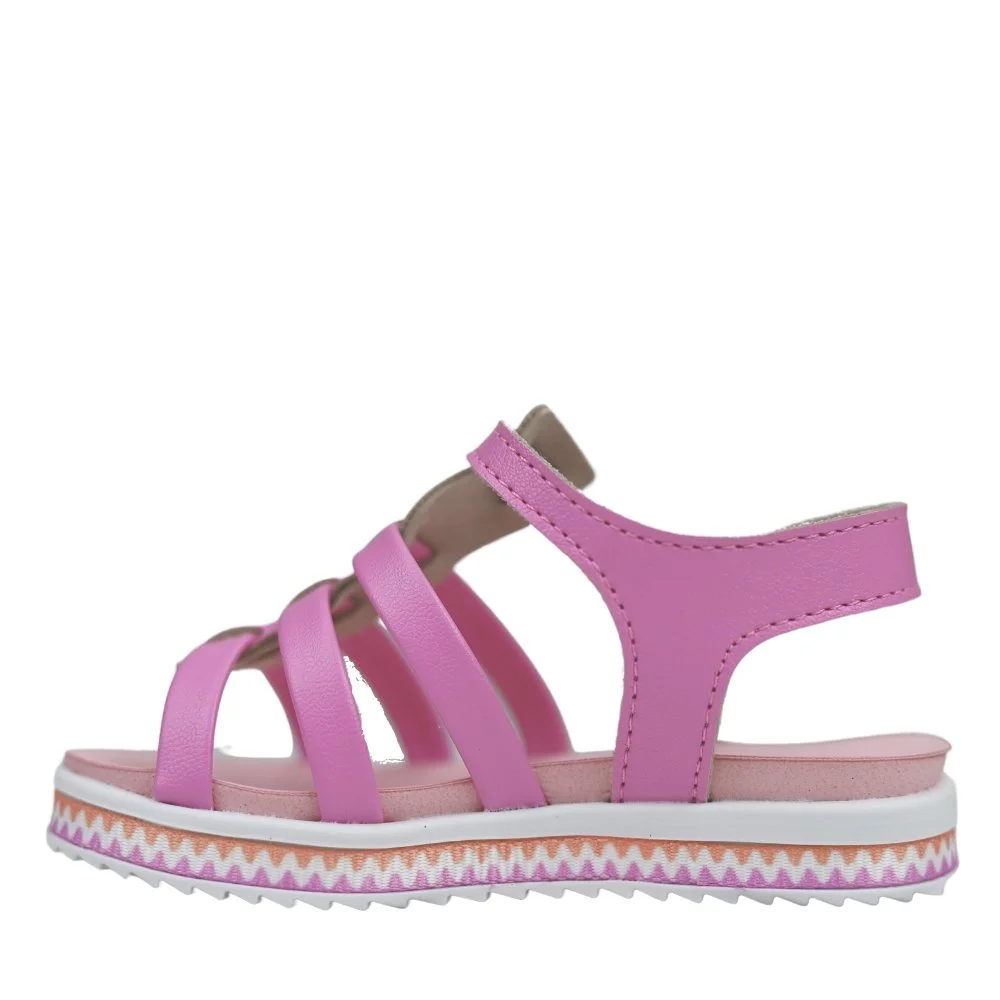Sandália Infantil Flatform Tira Menina Molekinha 2724.204 Roxo 3