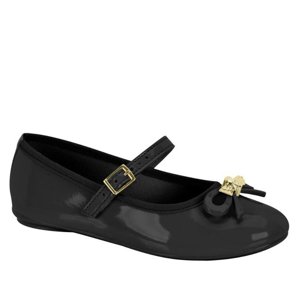 Sapatilha Infantil Laço Conforto Feminina Molekinha 2502.394 Preto 1