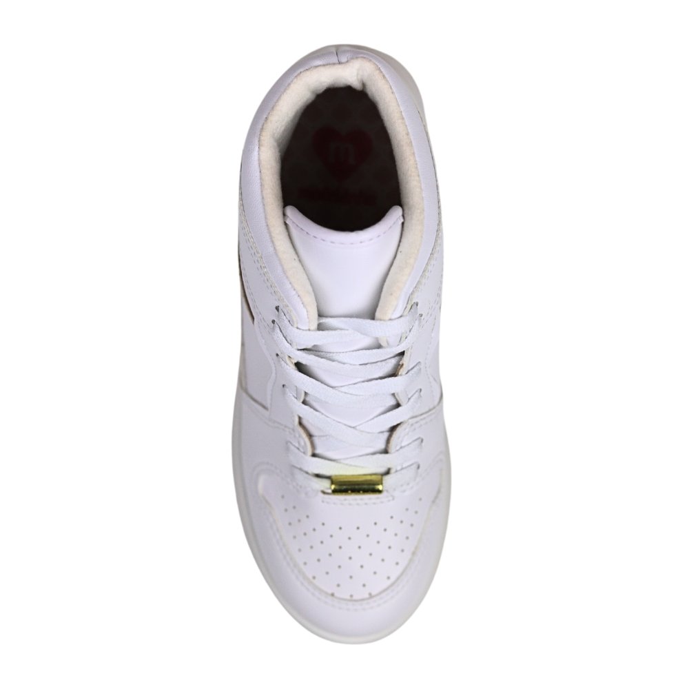 Tênis Molekinha Infantil Cano Alto Menina Conforto 2553.106 Branco 4