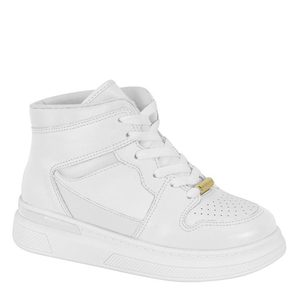 Tênis Molekinha Infantil Cano Alto Menina Conforto 2553.106 Branco 1