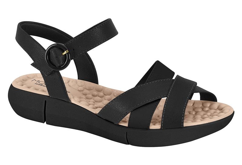 Sandalia Ortopedica Modare Feminina Esporao Conforto 7142124 Preto 1