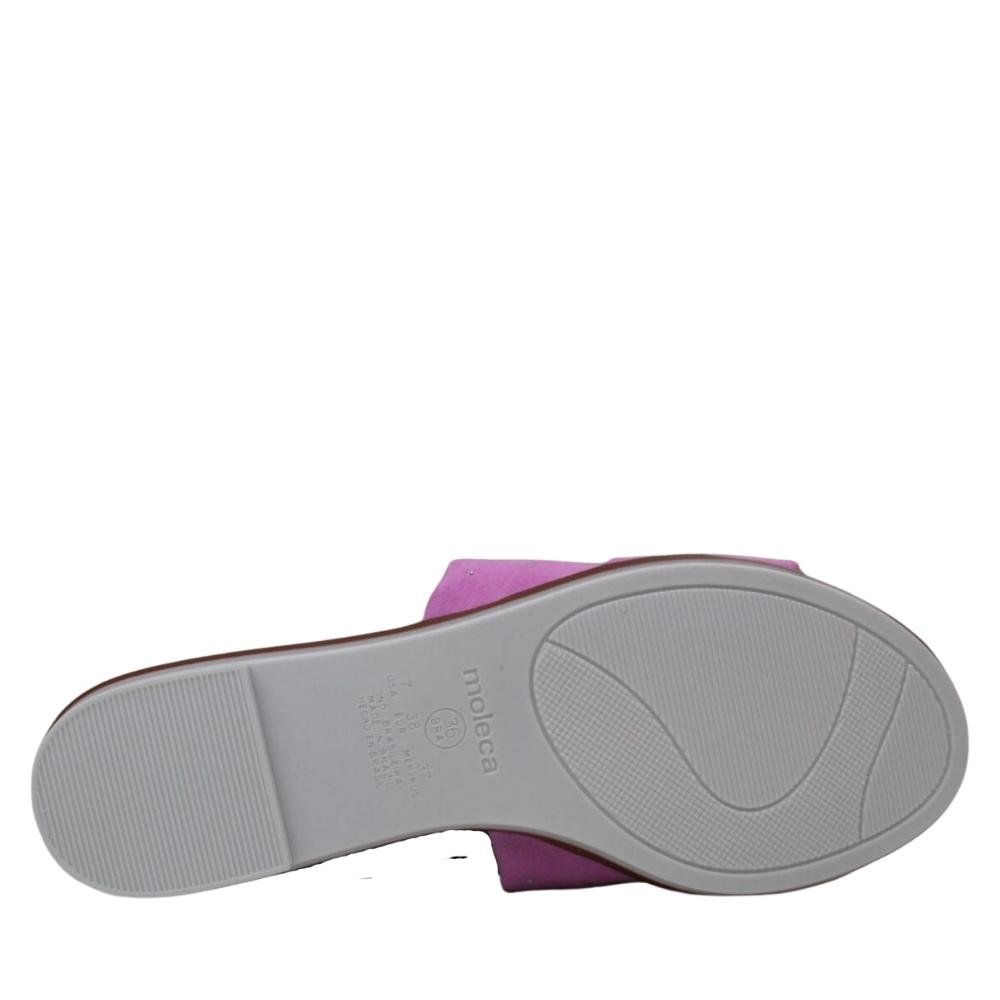 Chinelo Rasteira Feminina Slide Laço Promoção Moleca 5297451 Rosa 5
