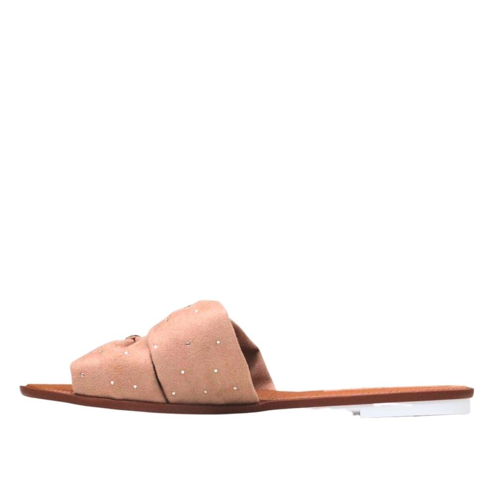 Chinelo Rasteira Feminina Slide Laço Promoção Moleca 5297451 Rosa 8