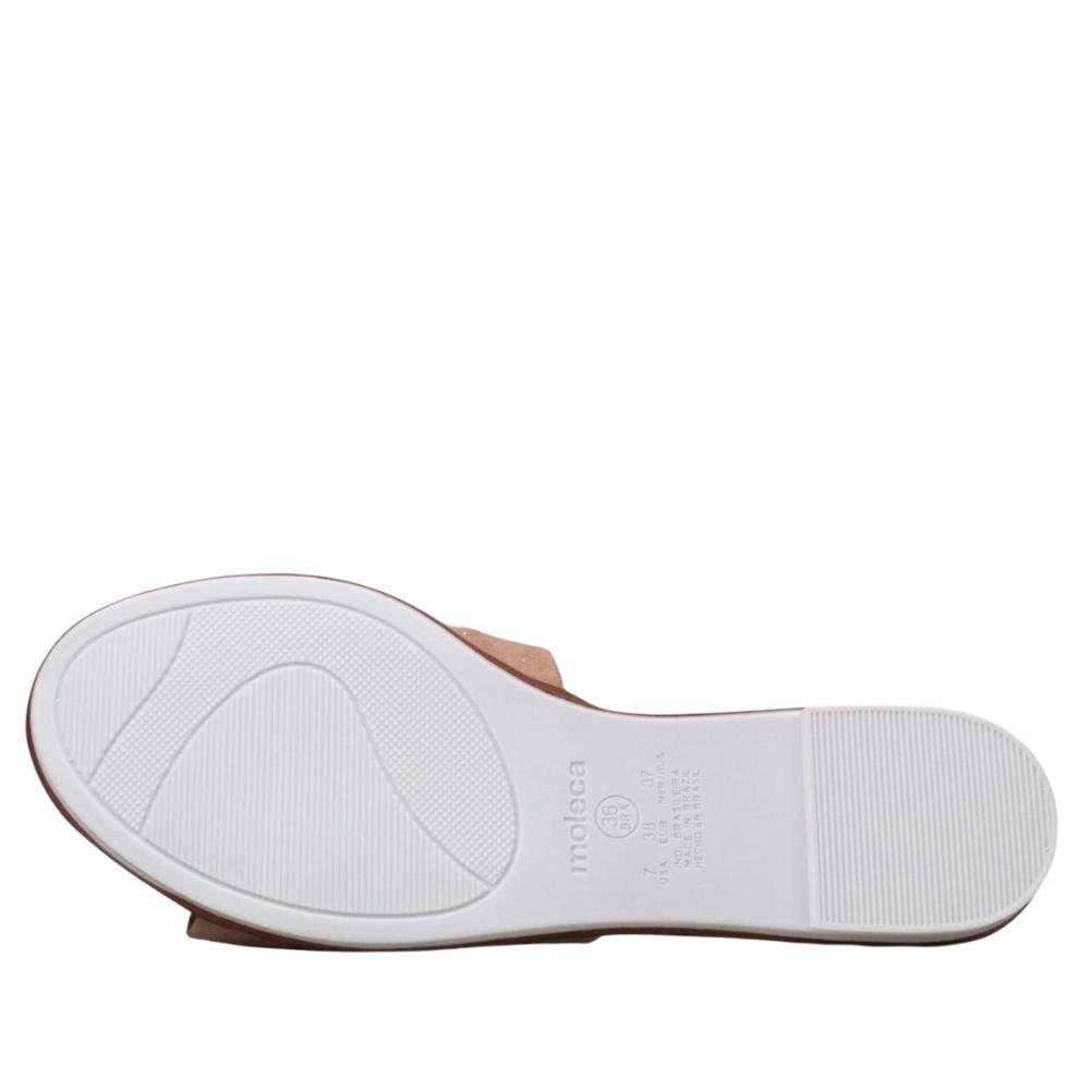 Chinelo Rasteira Feminina Slide Laço Promoção Moleca 5297451 Rosa 10