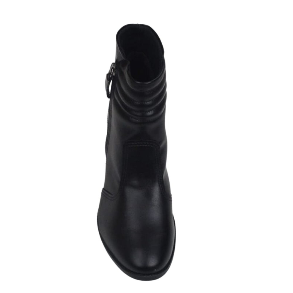 Bota Cano Curto Dakota Feminino Salto Grosso Conforto G5773 Preto 4