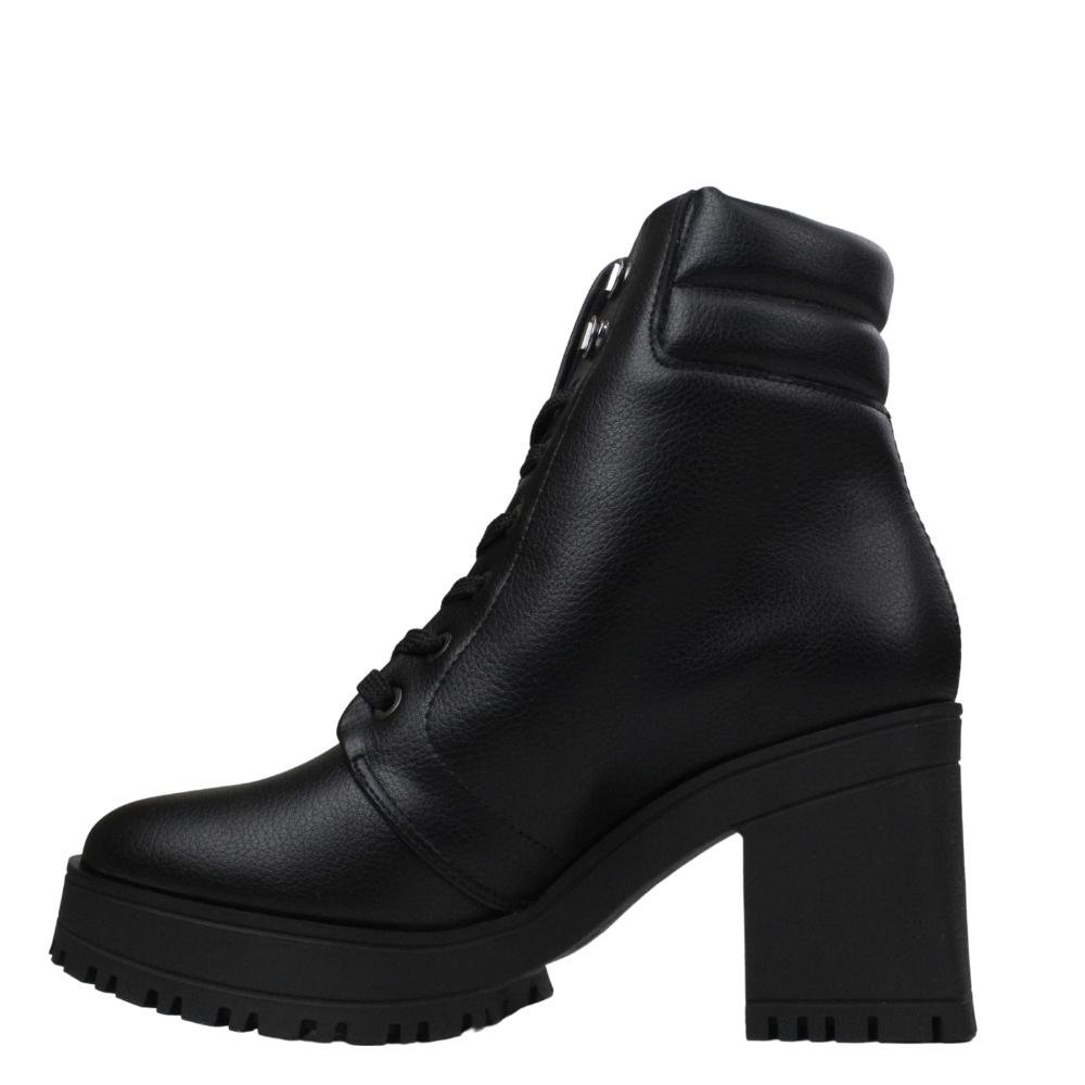 Bota Coturno Feminino Vizzano Cano Curto Tratorado 3091.102 Preto 6