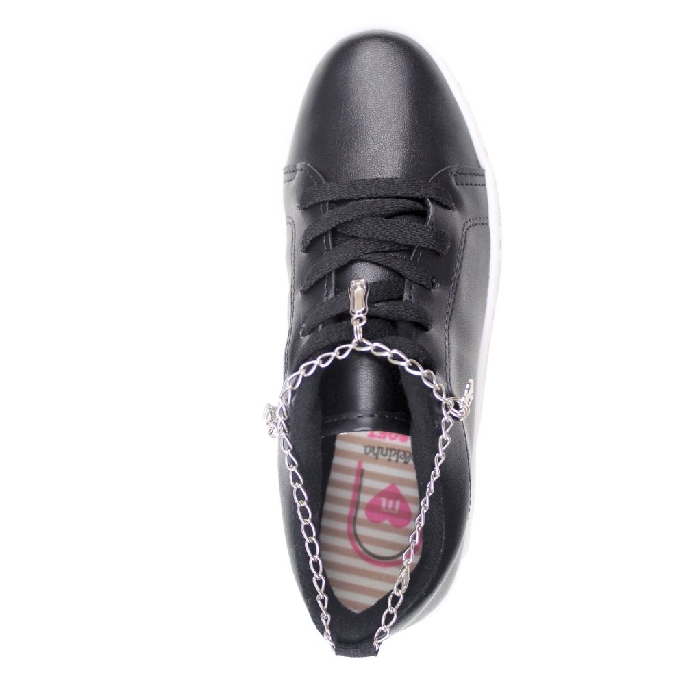 Tênis Infantil Menina Molekinha Corrente Conforto 2520.1930 Preto 4