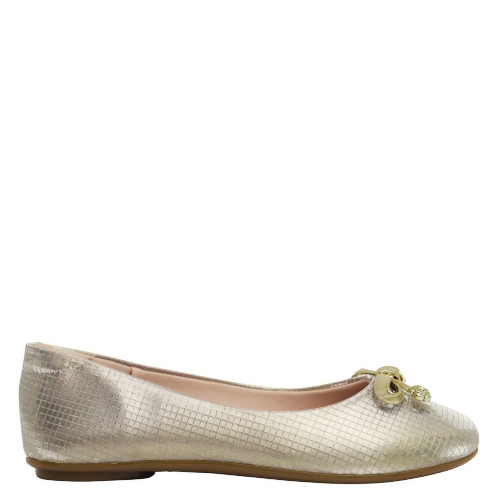 Sapatilha Infantil Menina Laço Conforto Molekinha 2083.1106 Dourado 2