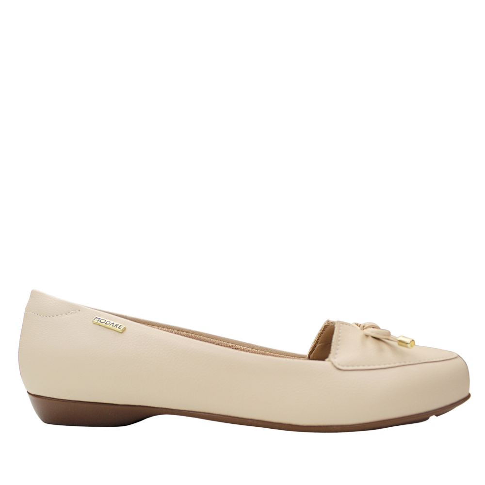 Sapato Feminino Mocassim Ortopédico Modare Conforto 7016461 Bege 5