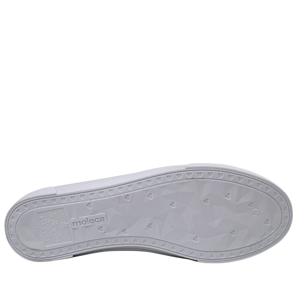 Tênis Sapatênis Casual Feminino Confortável Moleca 5296.561 Branco 5