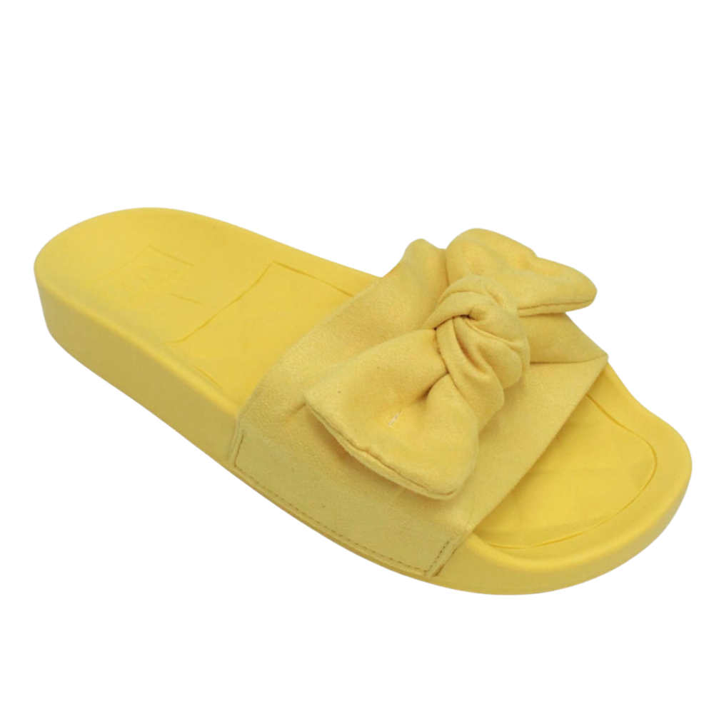 Sandália Chinelo Slide Moleca Laço Envio Imediato 5414104 Amarelo 1