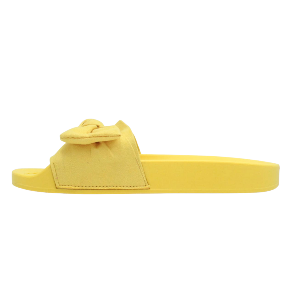 Sandália Chinelo Slide Moleca Laço Envio Imediato 5414104 Amarelo 3