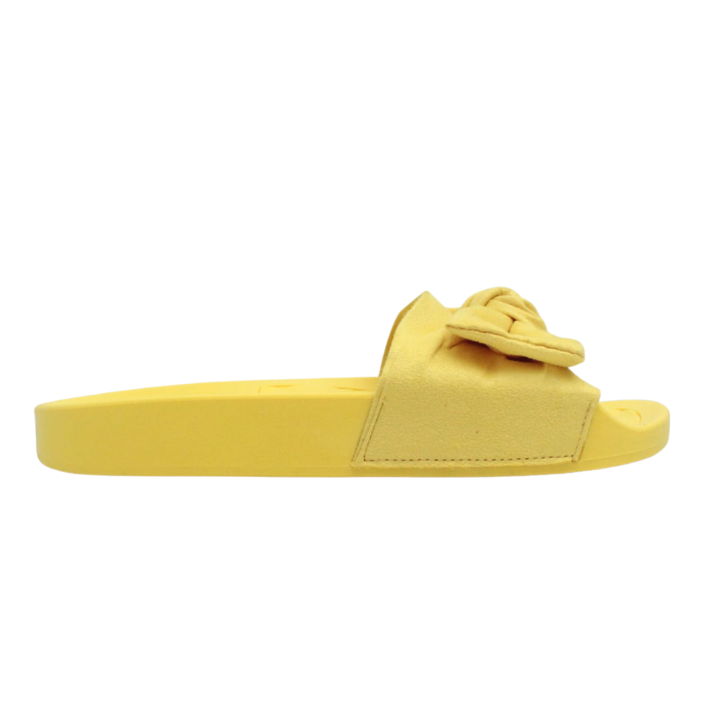 Sandália Chinelo Slide Moleca Laço Envio Imediato 5414104 Amarelo 4