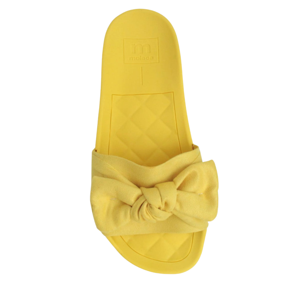 Sandália Chinelo Slide Moleca Laço Envio Imediato 5414104 Amarelo 5